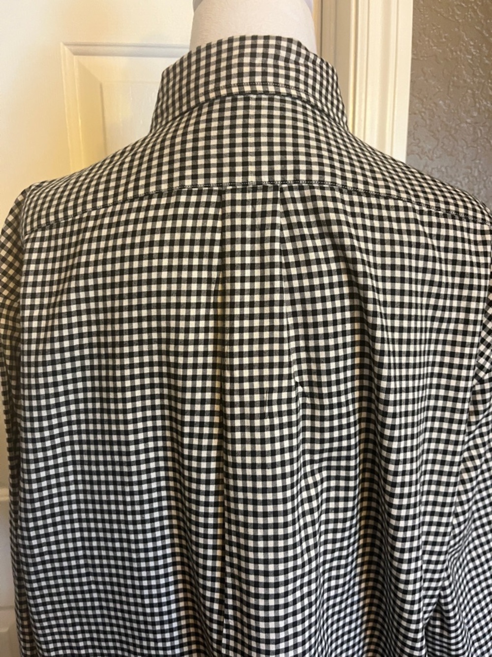Ralph Lauren Black and White Gingham Button-Down Shirt size XL - Picture 3 of 9